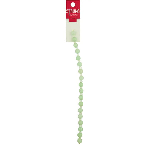 8mm Jade Colour Round Stone Strung Beads